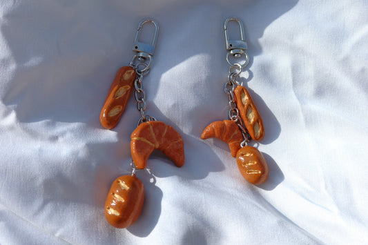 Bread Bag Charm/Keychain - Hand Sculpted & Painted