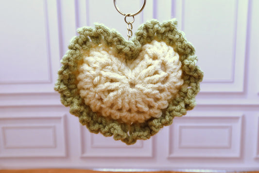 Heart Crochet Bag Charm/Keychain