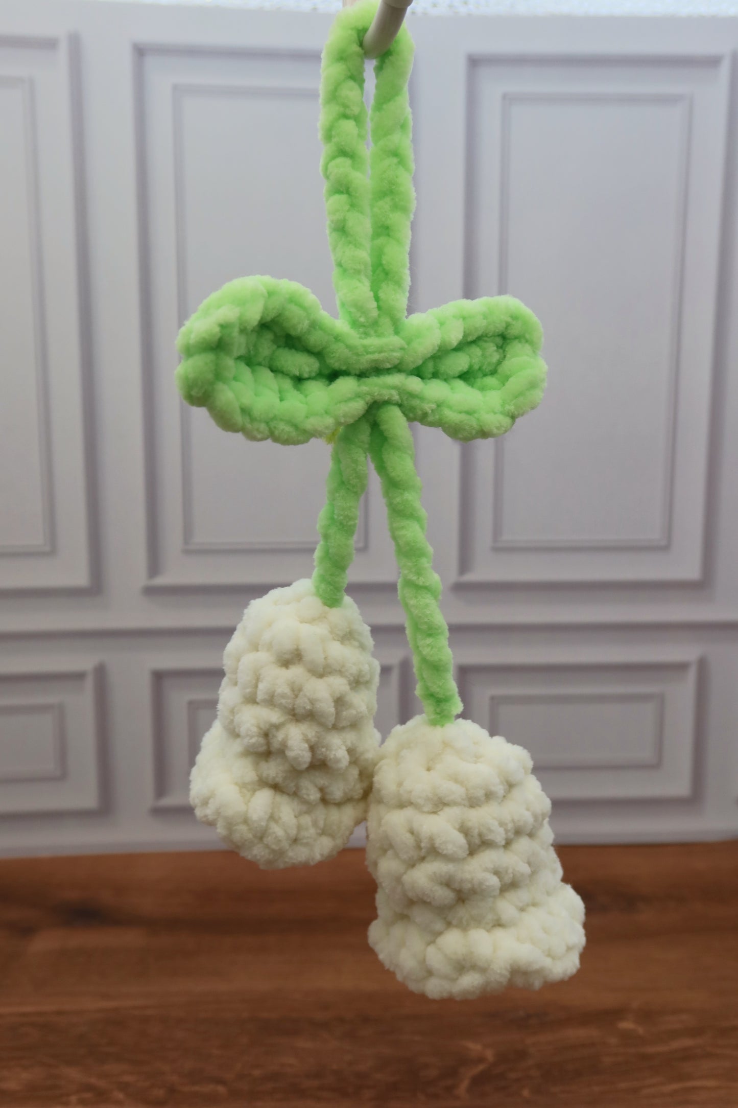 Lily of the Valley Crochet Bag Charm/Keychain