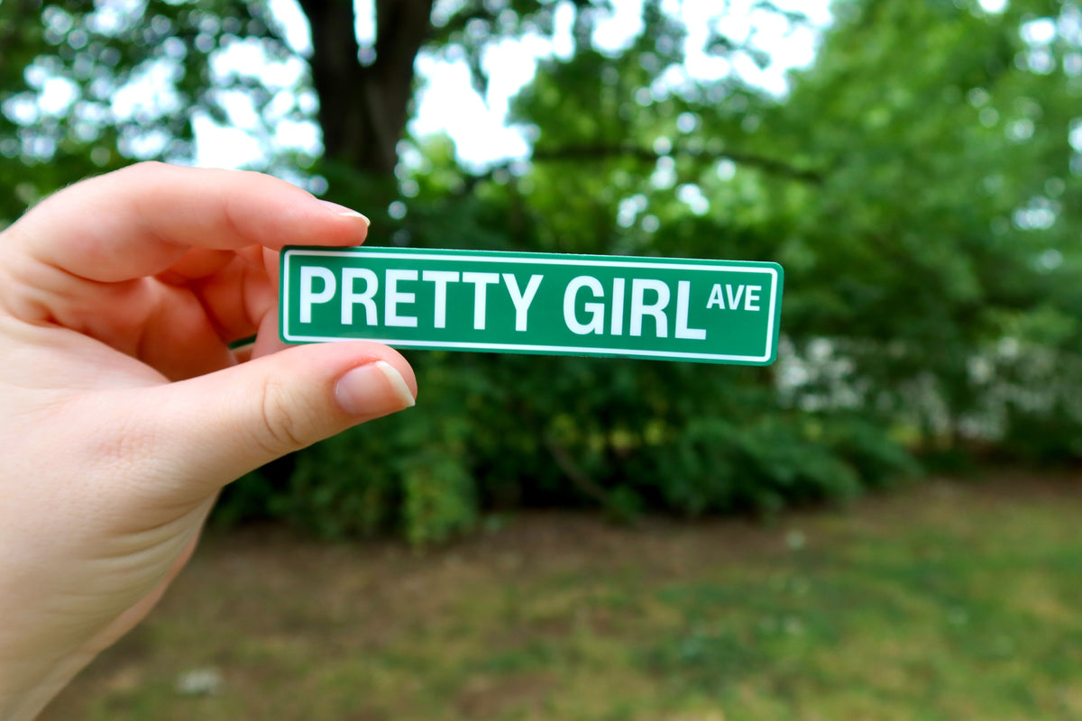 Pretty Girl Avenue Sticker