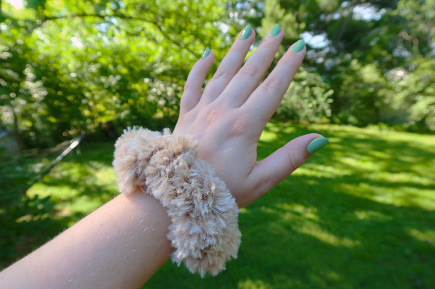 Fluffy Crochet Scrunchie