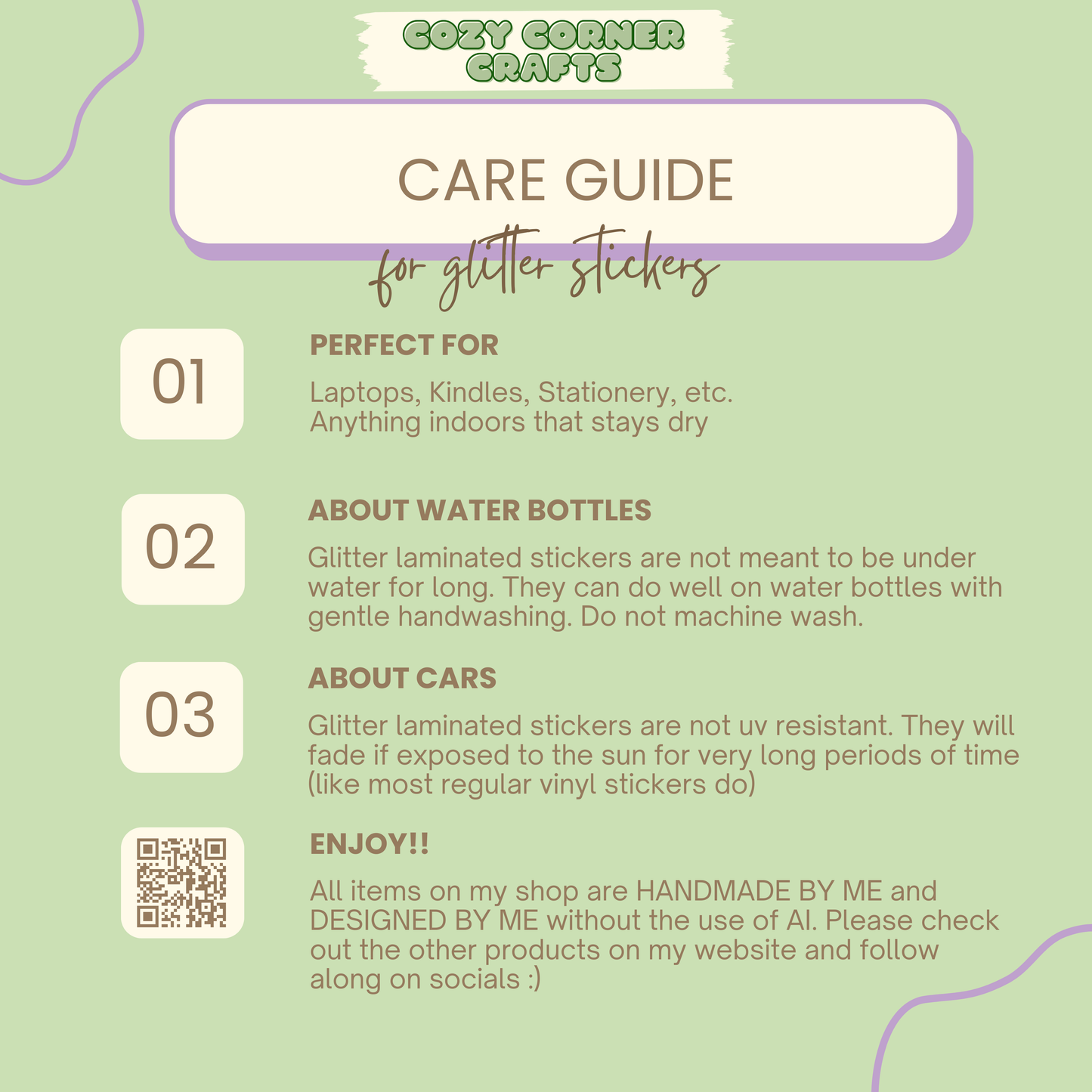 Faeries & Fantasy Glitter Sticker