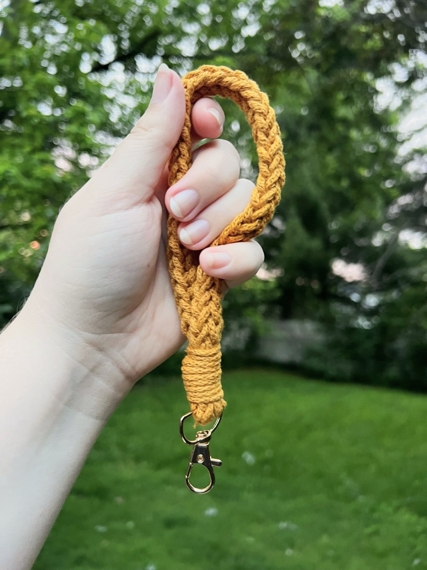 I-Cord Crochet Wristlet