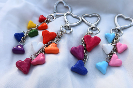 LGBTQ+ Pride Bag Charm/Keychain - Hand Sculpted & Painted