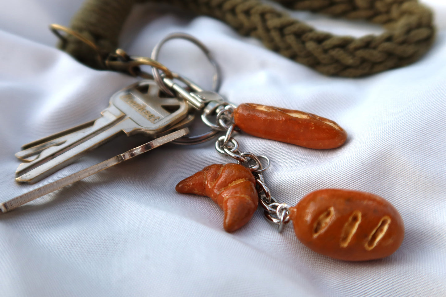 Bread Bag Charm/Keychain - Hand Sculpted & Painted