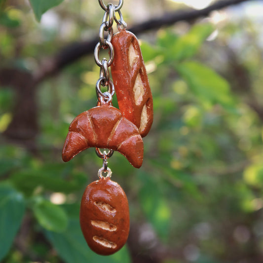 Bread Bag Charm/Keychain - Hand Sculpted & Painted