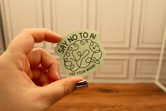 Say No To AI Sticker