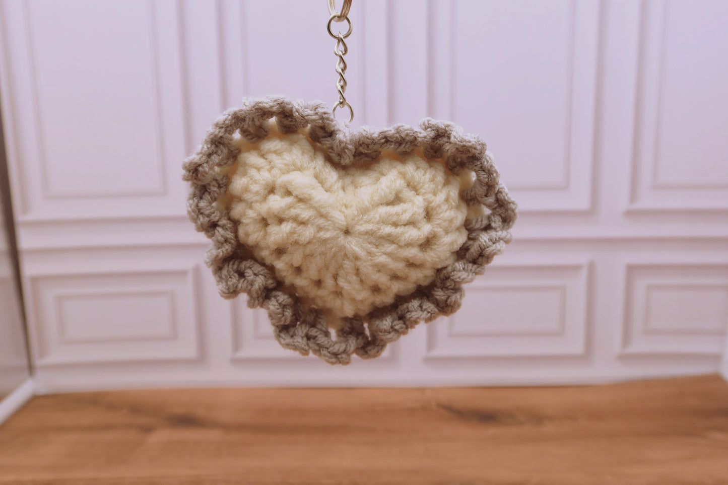 Heart Crochet Bag Charm/Keychain