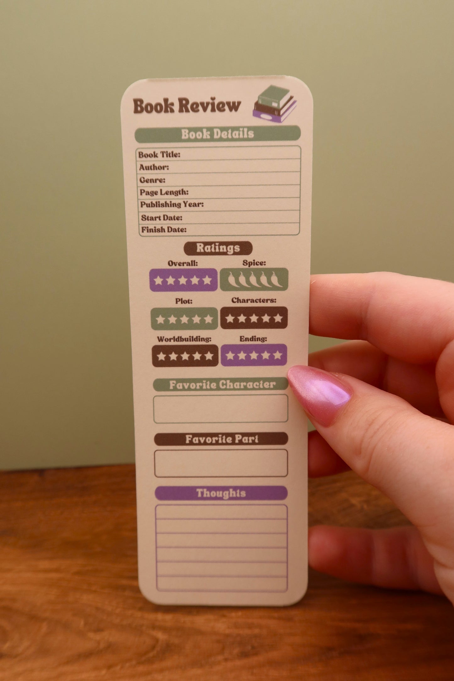 Book Review Bookmark