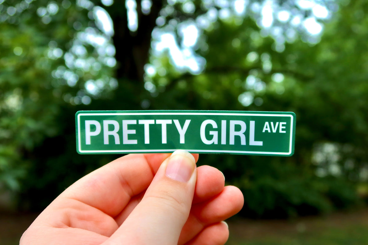 Pretty Girl Avenue Sticker