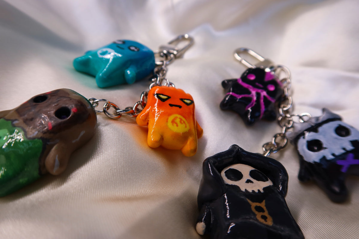 Sprite Bag Charm/Keychain - Hand Sculpted & Painted