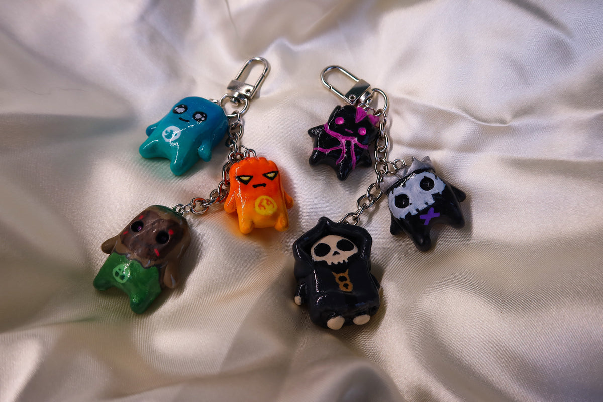 Sprite Bag Charm/Keychain - Hand Sculpted & Painted