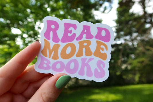 Read More Books Glitter Sticker