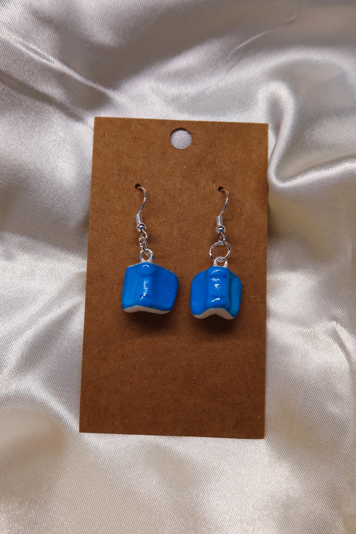 Book Earrings - Hand Sculpted & Painted