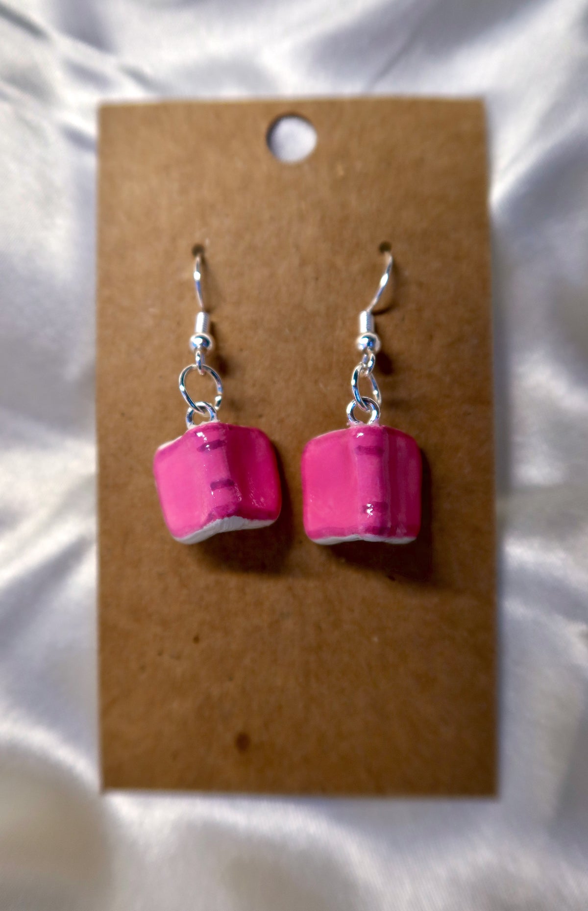 Book Earrings - Hand Sculpted & Painted