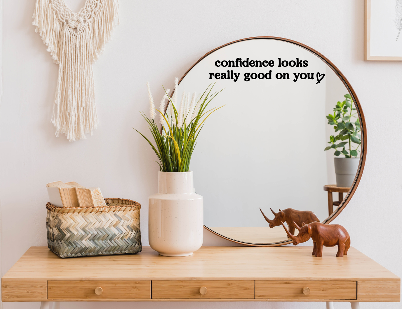 Confidence Mirror Decal