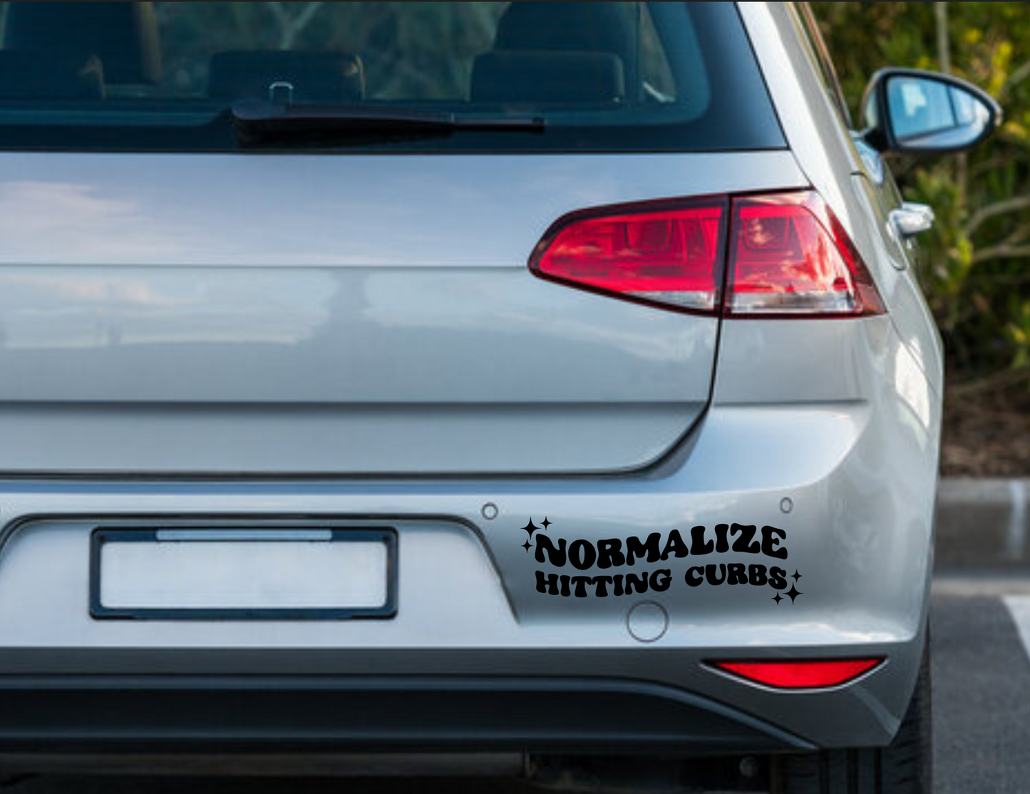 Normalize Hitting Curbs Car Decal