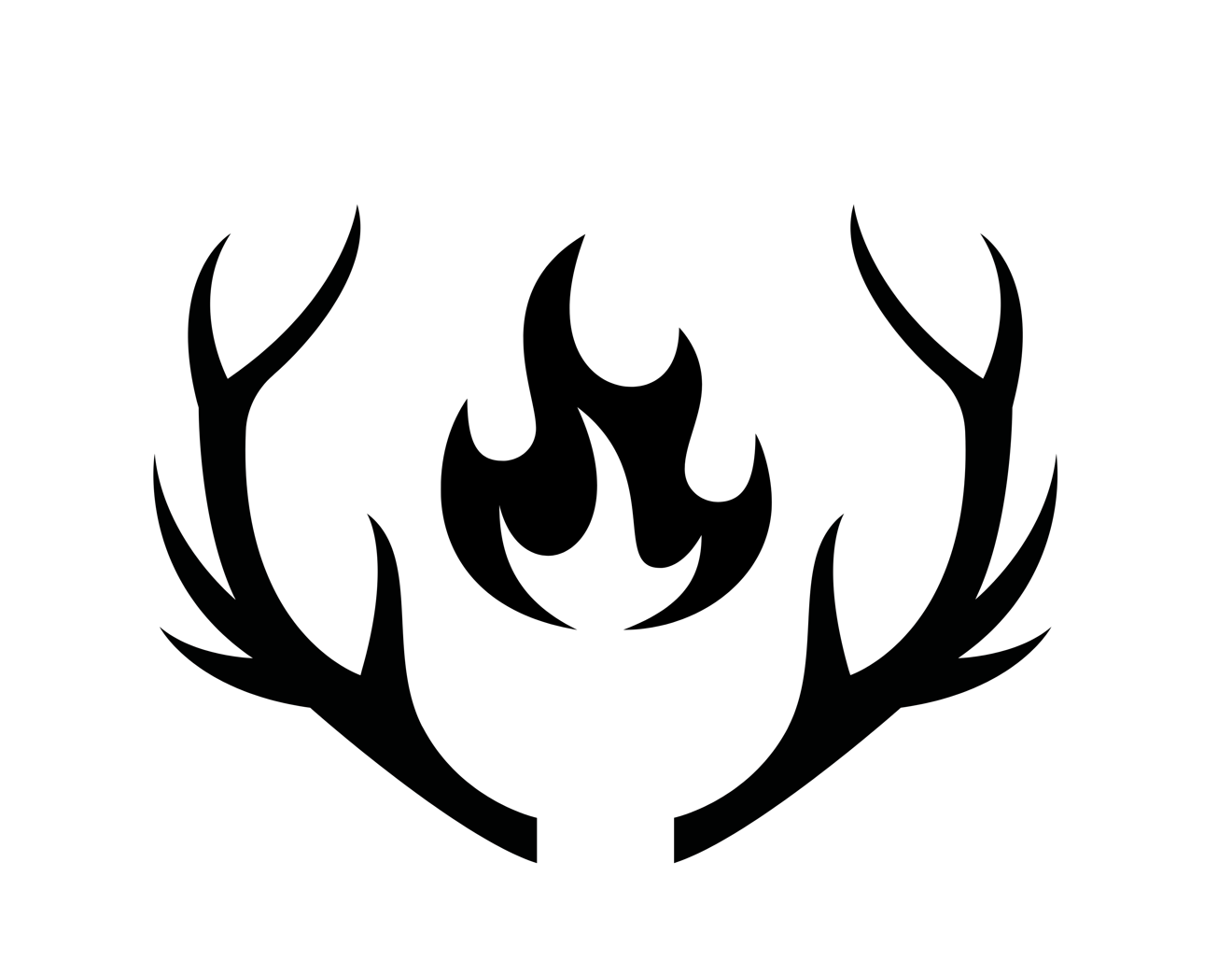 Deer & Flame Bookish Decal