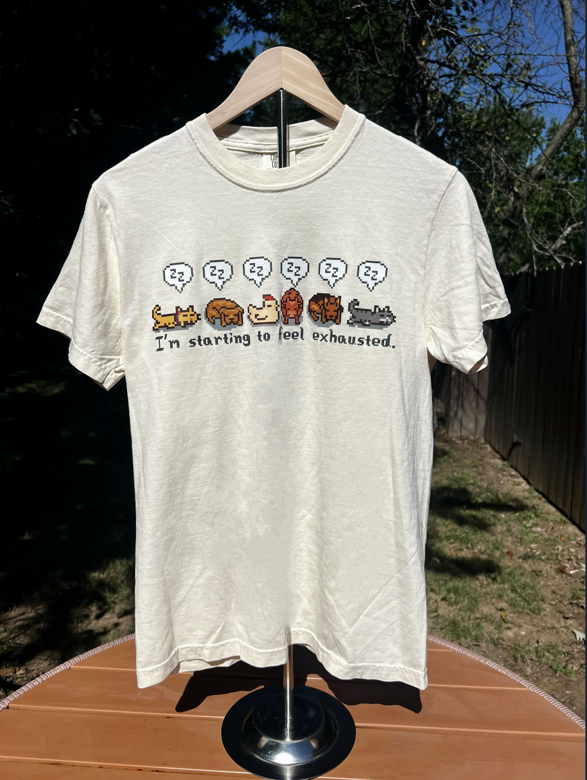 Ivory I'm Starting to Feel Exhausted Comfort Colors T-Shirt