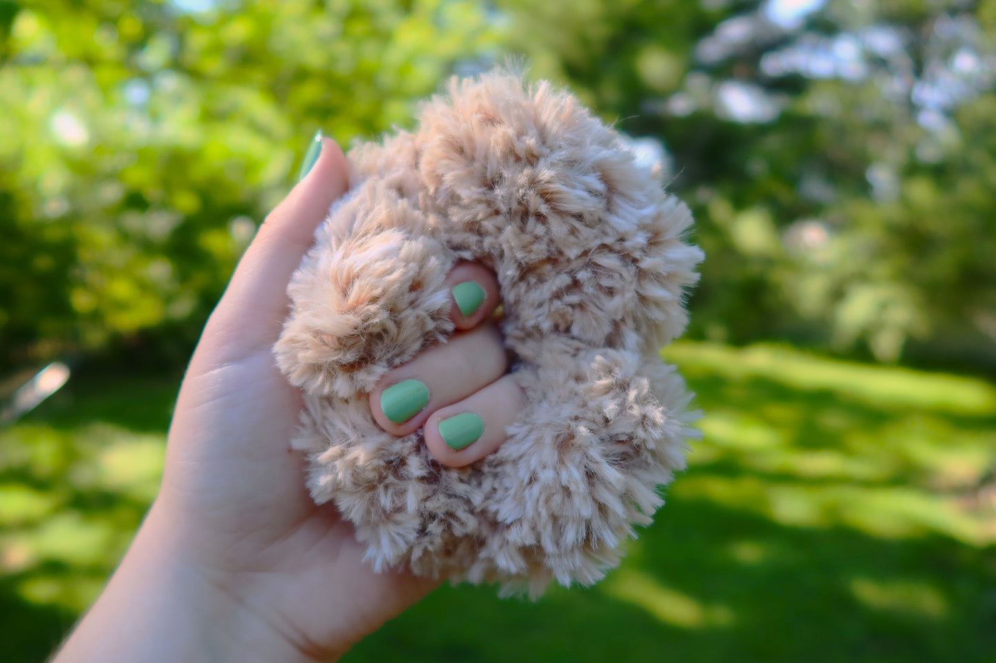 Fluffy Crochet Scrunchie