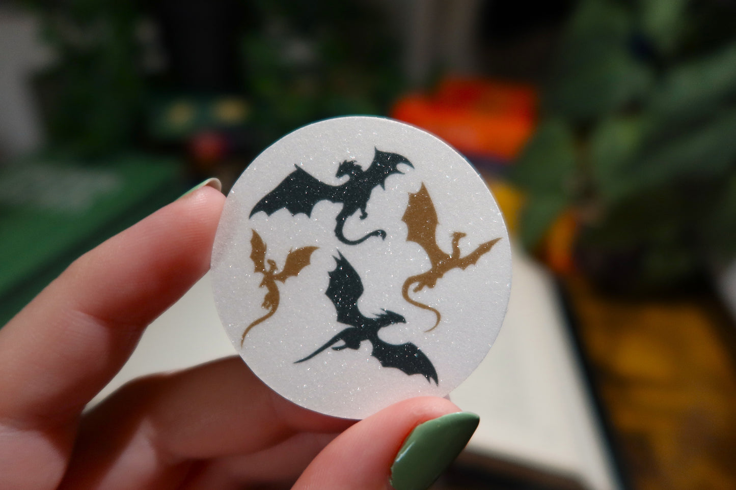 Dragon Glitter Sticker