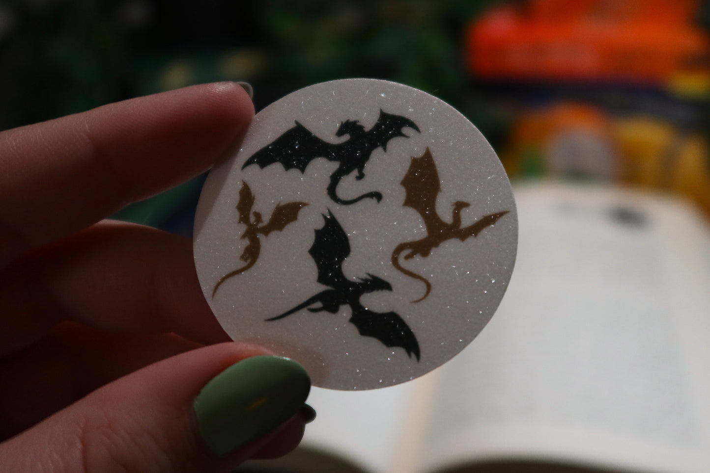 Dragon Glitter Sticker