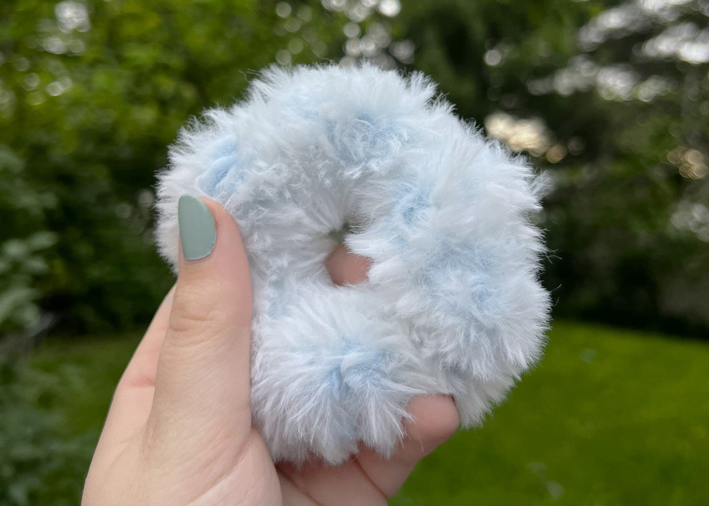 Fluffy Crochet Scrunchie