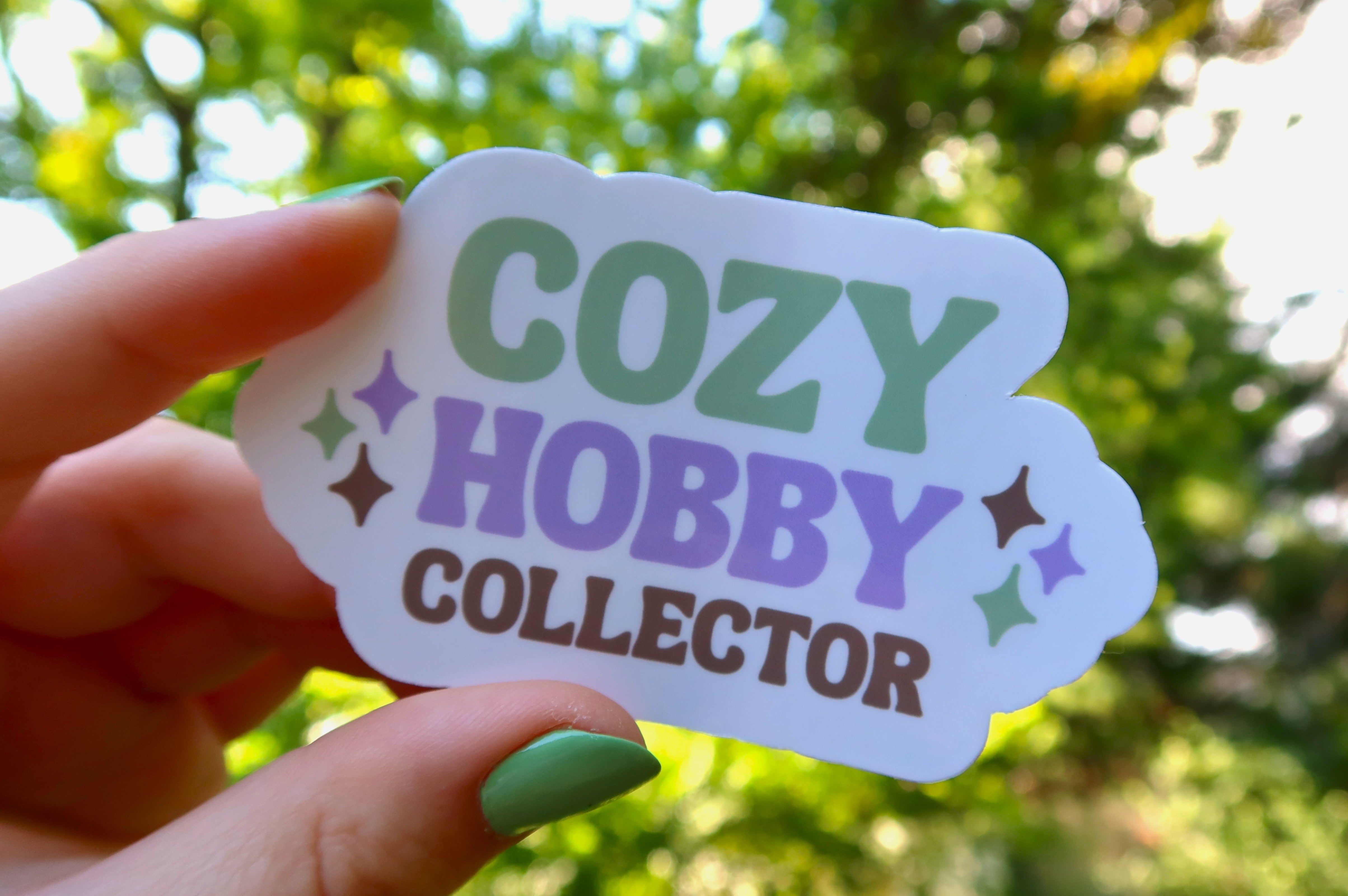 Cozy Hobby Collector Sticker – Cozy Corner Crafts