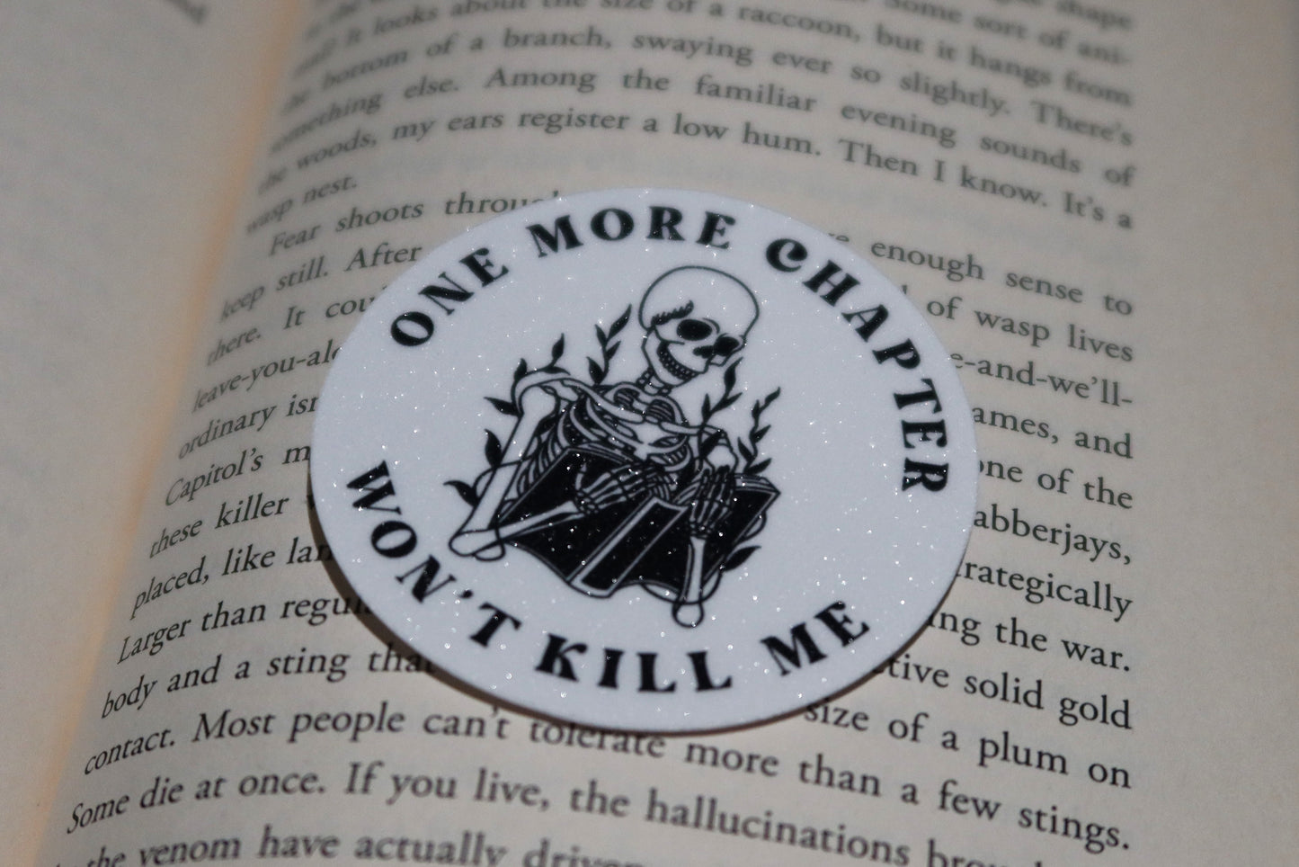 One More Chapter Glitter Sticker
