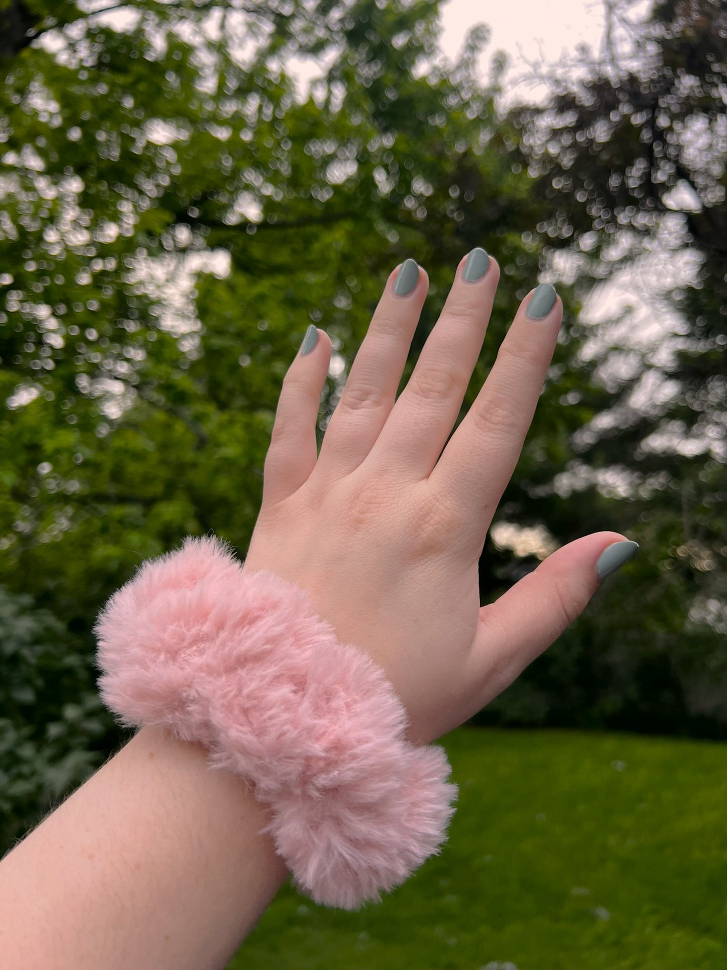 Fluffy Crochet Scrunchie