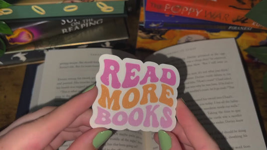 Read More Books Glitter Sticker