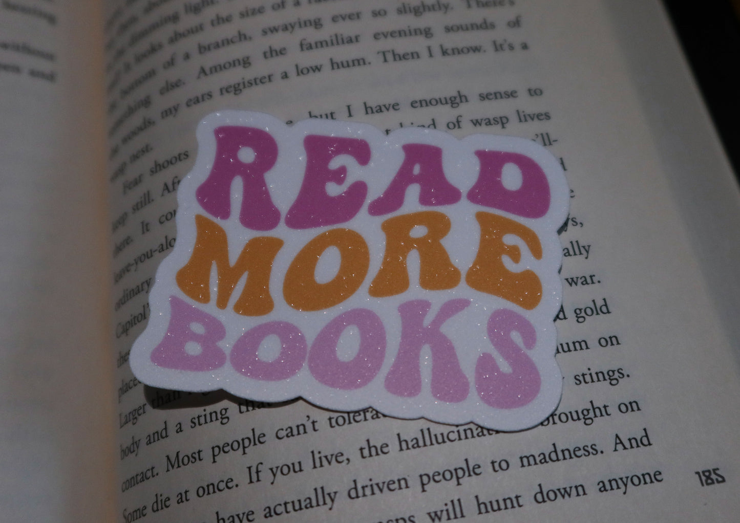 Read More Books Glitter Sticker