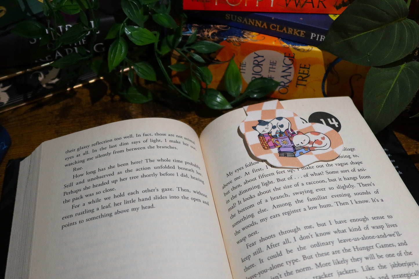 Retro Cat Magnetic Bookmark